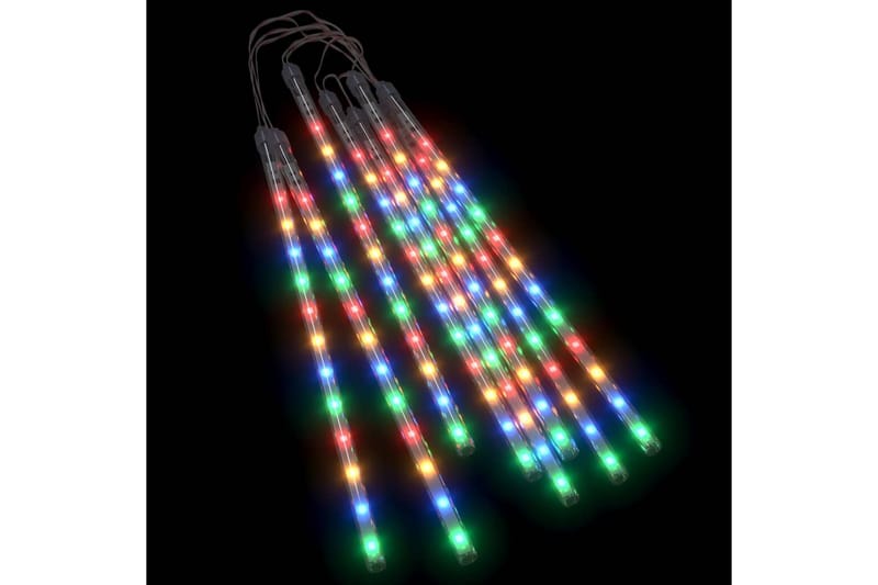8stk Meteorlys 30 cm 192 LED innendørs og utendørs - Flerfarget - Trappebelysning - Lyslist - Dekorasjonsbelysning