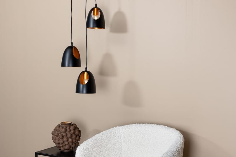 Pendellampe Noraz Dimbar LED Medium Svart/Kobber - Taklampe soverom - Kjøkkenlampe & taklampe kjøkken - Lamper gang - Vinduslampe - Pendellamper & Hengelamper - Taklampe stue - Vinduslampe hengende - Taklampe