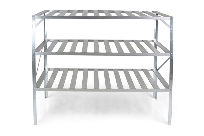 Drivhusbord 126x50x113 cm - Sølv - Plantebord