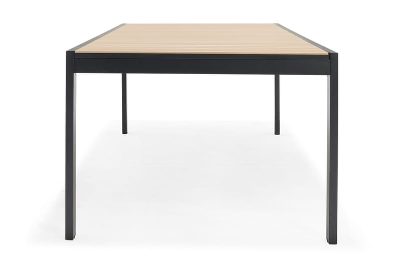 Forlengningsbart Spisebord Panama 211 cm - Svart/Gul - Spisebord ute