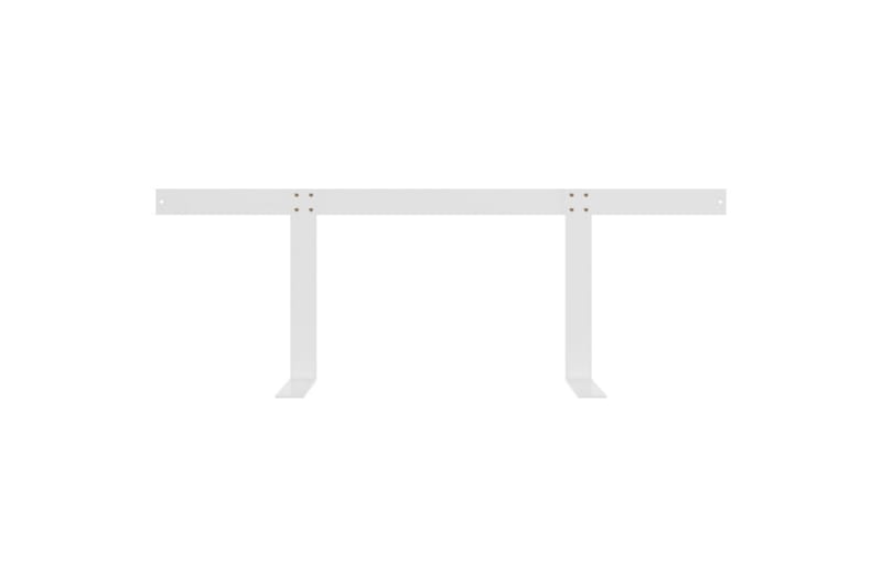 Ryggstøtte til pallesofa hvit 110 cm jern - Hvit - Balkongstoler - Fotskammel & krakk utendørs - Skammel & Krakk utendørs
