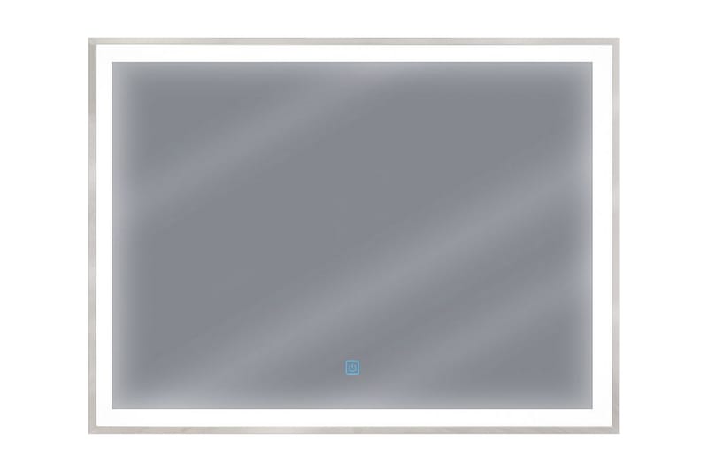 Speil Krzyzewski LED 60x80 cm - Sølv - Baderomsspeil med belysning - Speil - Baderomsspeil