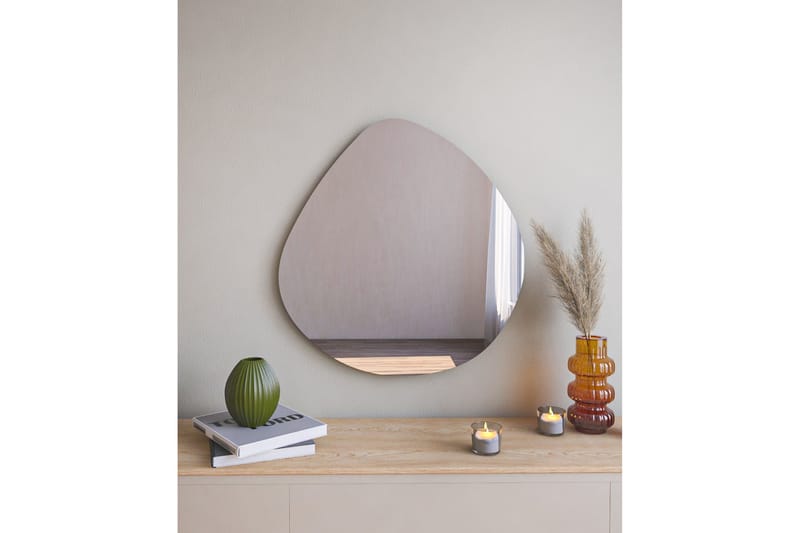 Speil Omilo 60 cm Asymmetrisk - Svart - Gangspeil - Veggspeil