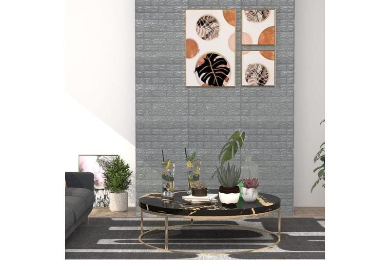 3D-tapet murstein selvklebende 20 stk antrasitt - Antrasittgrå - Tapet stue - Fototapeter - Kjøkkentapeter - Tapet soverom