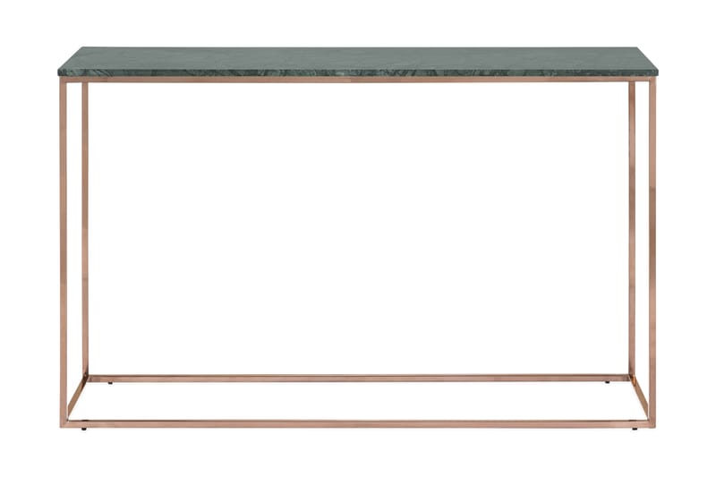 Avlastningsbord Titania 120 cm Marmor - Grønn|Kobber - Konsollbord & gangbord - Avlastningsbord & sidobord - Marmorbord - Entreoppbevaring