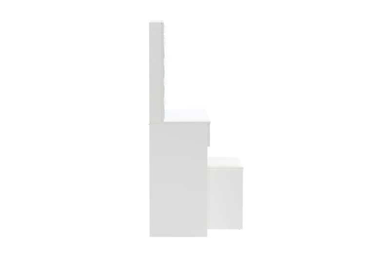 Sminkebord Lindshult 80 cm med LED-Belysning - Hvit - Sminkebord & toalettbord - Sminkebord med lamper