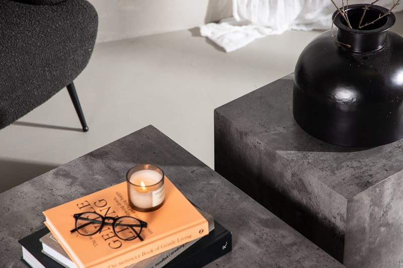 Sofabord Steinar 80 cm - Mørkegrå - Sofabord & salongbord