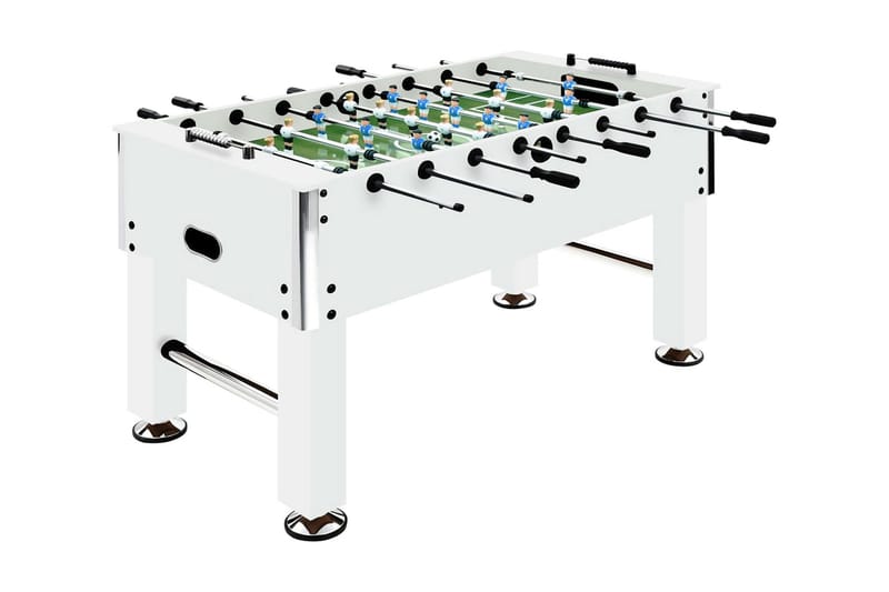 Fotballbord st�ål 60 kg 140x74,5x87,5 cm hvit - Spillebord - Fotballbord