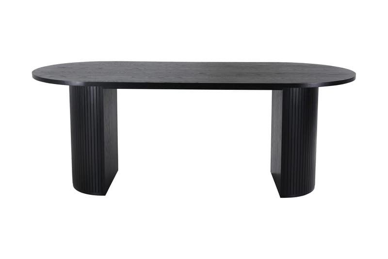 Spisebord Cinaba 200 cm Ovalt - Svart - Spisebord & kj�økkenbord