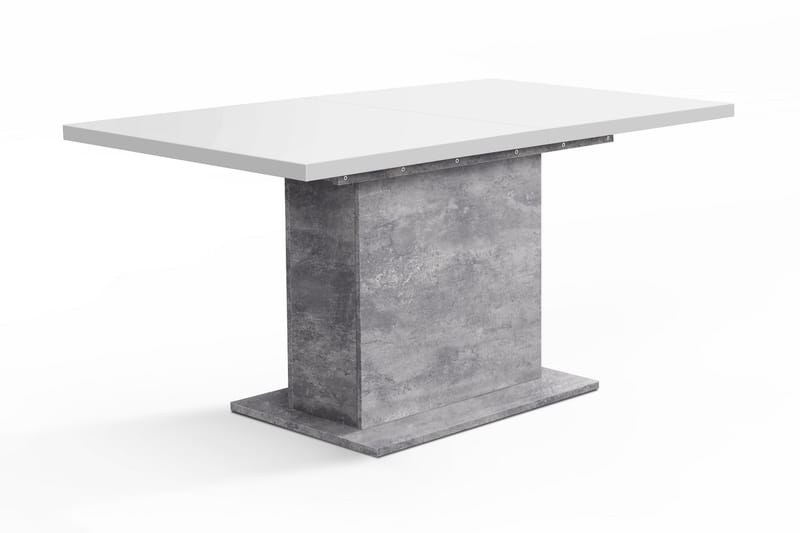 Forlengningsbart Bord Energlyn 160 cm - Hvit|Grå - Spisebord & kjøkkenbord
