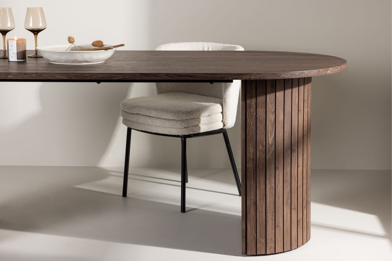Spisebord Härön 200x90 cm Mocca - Venture Home - Spisebord & kjøkkenbord