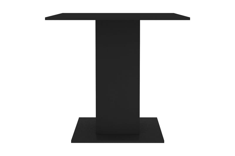 Spisebord svart 80x80x75 cm sponplate - Svart - Spisebord & kjøkkenbord