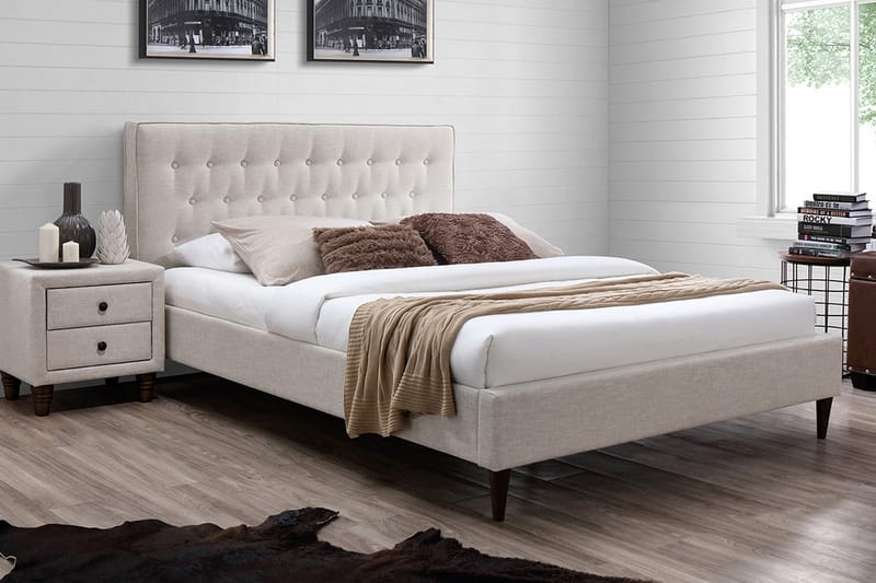 Seng EMILIA med madrass HARMONY DELUX 90x200cm - Kontinentalsenger - Komplett sengepakke
