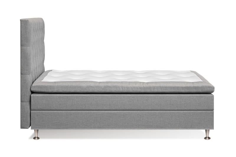 Sengepakke Sofia 120x200 Lysegrå - Kontinentalsenger - Komplett sengepakke