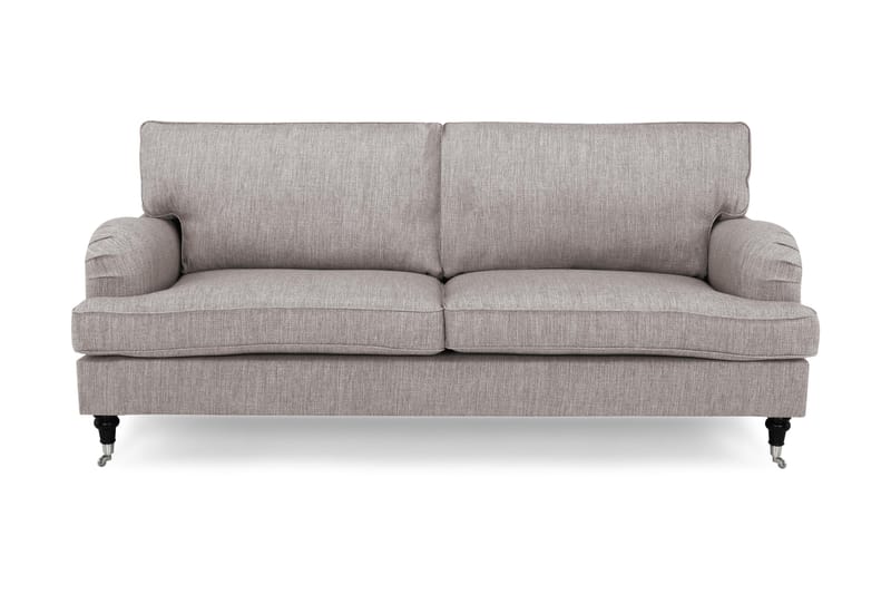 Sofa Oxford Classic 3,5-seter - Grå|Brun - Howard-sofaer - 3 seter sofa