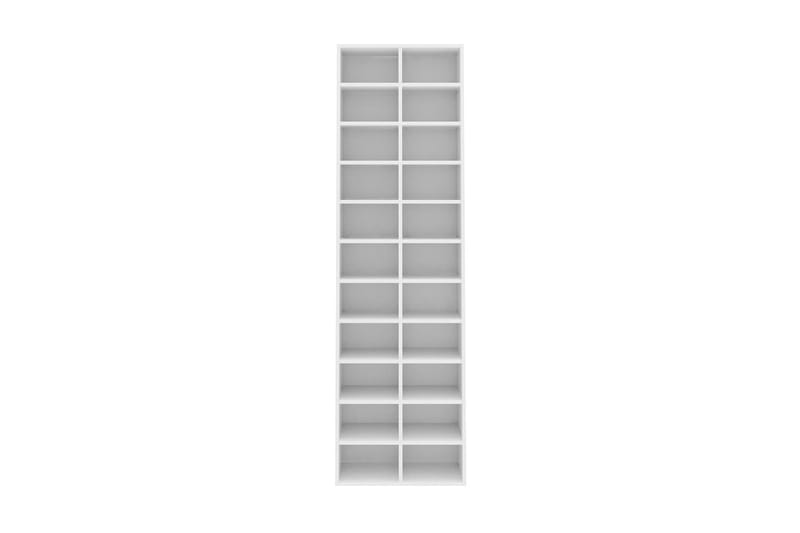 Skoskap hvit 54x34x183 cm sponplate - Entreoppbevaring - Skoskap - Oppbevaringsskap