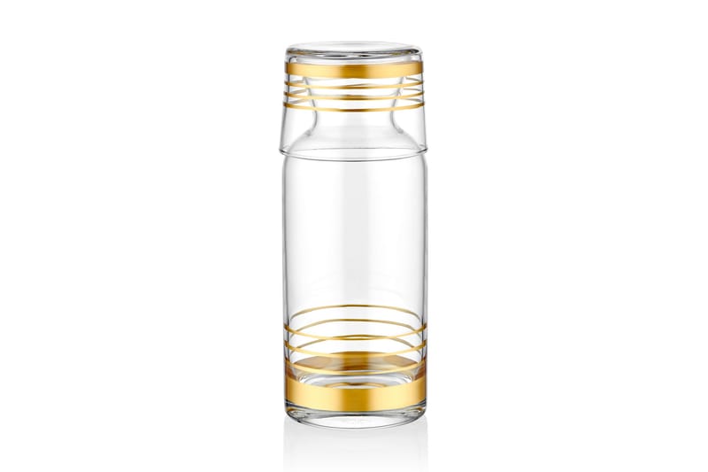 Vannkaraffel - Gull - Bokser & syltetøyglass - Vannkaraffel - Glassmugge