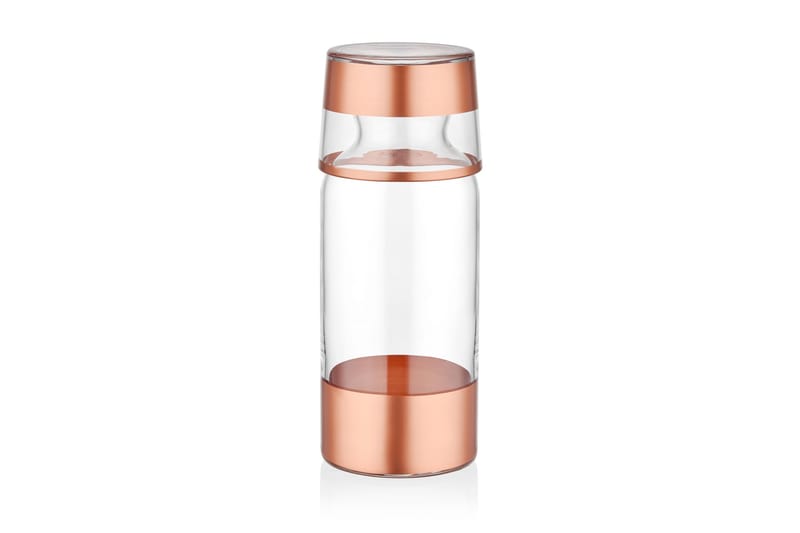 Vannkaraffel - Roségull - Bokser & syltetøyglass - Vannkaraffel - Glassmugge