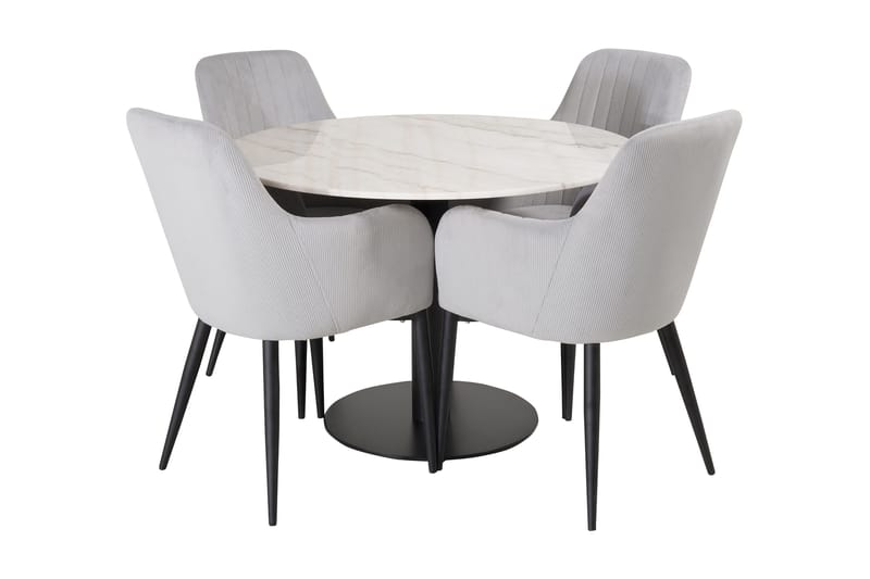 Spisegruppe Netanya 106 cm med 4 Ulf Spisestoler - Spisegruppe