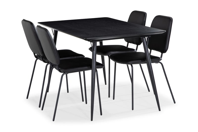 Spisegruppe Steph 140 cm med 4 Eleri Spisestoler - Spisegruppe