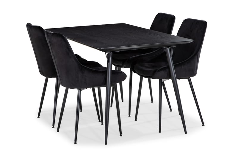 Spisegruppe Steph 140 cm med 4 Bergviken Kjøkkenstoler - Spisegruppe