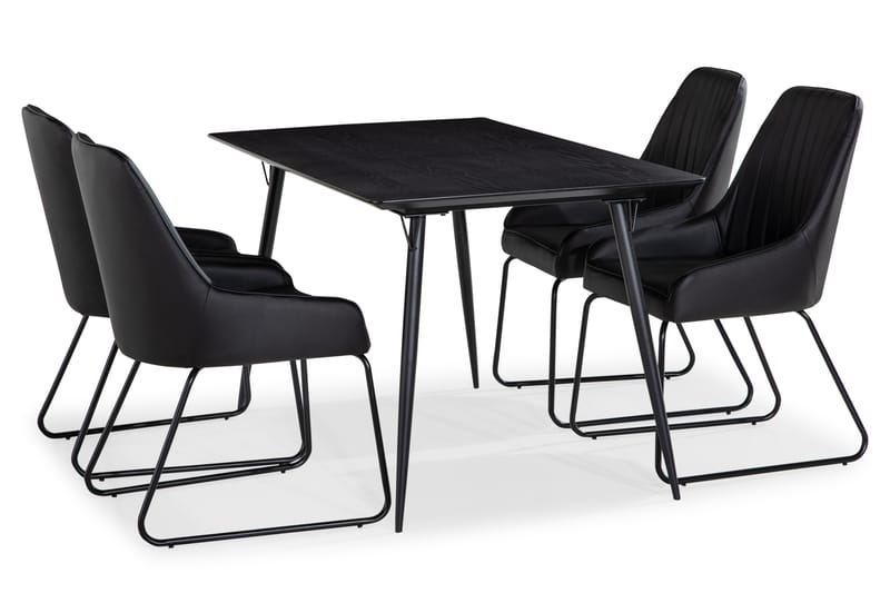 Spisegruppe Steph 140 cm med 4 Nambi Spisestoler - Spisegruppe