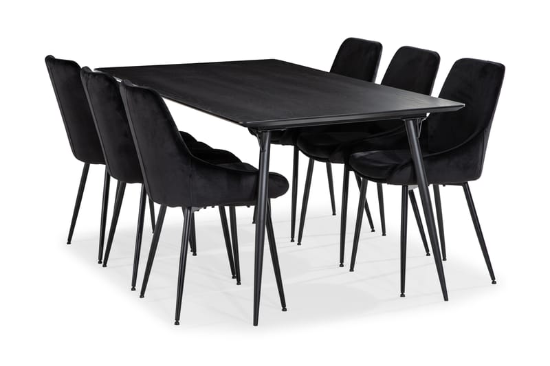 Spisegruppe Steph 180 cm med 6 Bergviken Kjøkkenstoler - Spisegruppe
