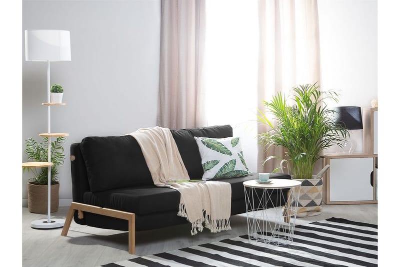 Sovesofa Edland 152 cm - Svart - Møbler - Sofaer - Sovesofaer - Langsgående sovesofa