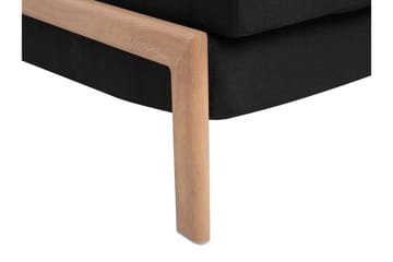 Sovesofa Edland 152 cm - Svart - Møbler - Sofaer - Sovesofaer - Langsgående sovesofa