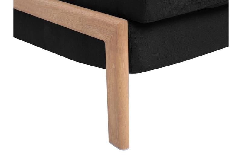 Sovesofa Edland 152 cm - Svart - Møbler - Sofaer - Sovesofaer - Langsgående sovesofa
