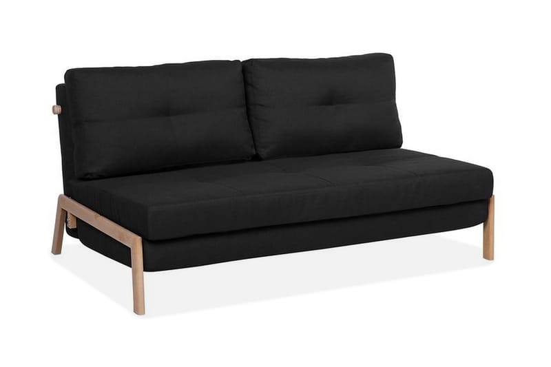 Sovesofa Edland 152 cm - Svart - Møbler - Sofaer - Sovesofaer - Langsgående sovesofa