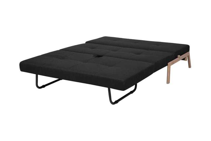 Sovesofa Edland 152 cm - Svart - Møbler - Sofaer - Sovesofaer - Langsgående sovesofa