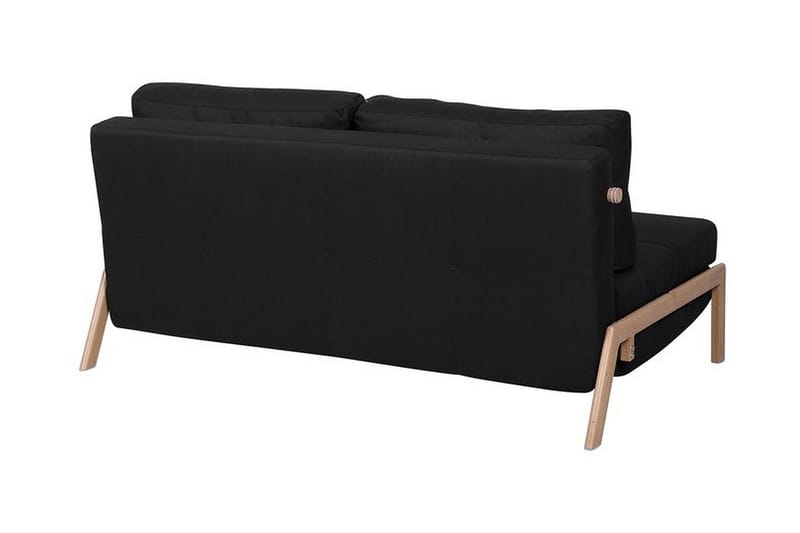 Sovesofa Edland 152 cm - Svart - Møbler - Sofaer - Sovesofaer - Langsgående sovesofa