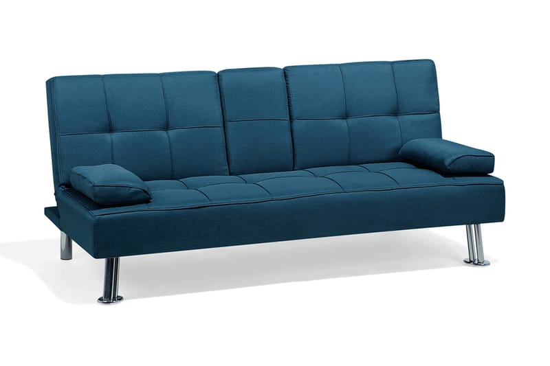 Divansofa Roxen 168 cm - Blå - Møbler - Sofaer - Sovesofaer - Langsgående sovesofa