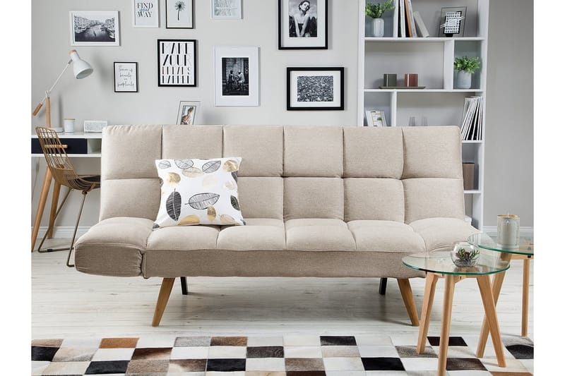 Sovesofa Ingaro 182 cm - Beige - Møbler - Sofaer - Sovesofaer - Langsgående sovesofa