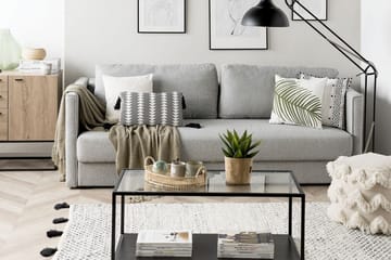Sovesofa Eksjo 220 cm - Grå - Møbler - Sofaer - Sovesofaer - Langsgående sovesofa