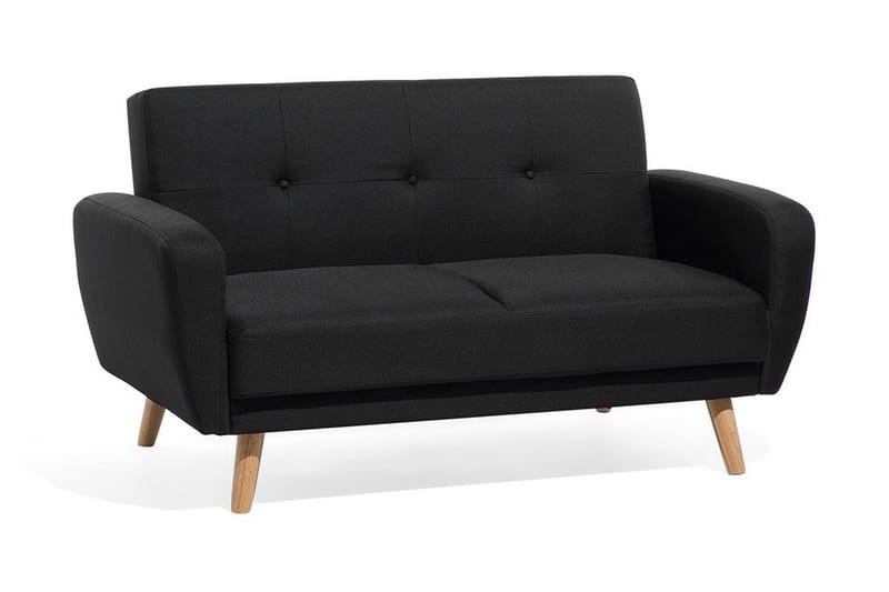 Sovesofa Florli 155 cm - Svart - Møbler - Sofaer - Sovesofaer - Langsgående sovesofa
