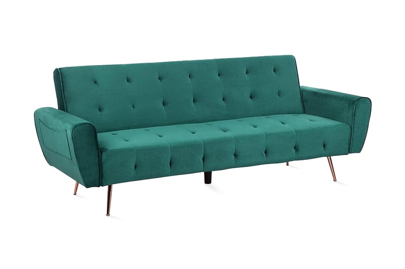 Sovesofa Selnes 212 cm - Grønn - Møbler - Sofaer - Sovesofaer - Langsgående sovesofa