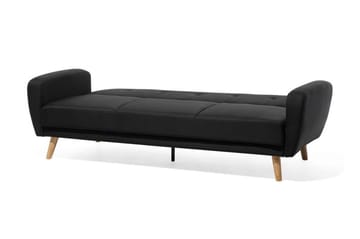 Sovesofa Florli 214 cm - Svart - Møbler - Sofaer - Sovesofaer - Langsgående sovesofa