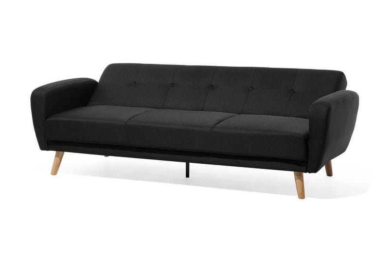 Sovesofa Florli 214 cm - Svart - Møbler - Sofaer - Sovesofaer - Langsgående sovesofa