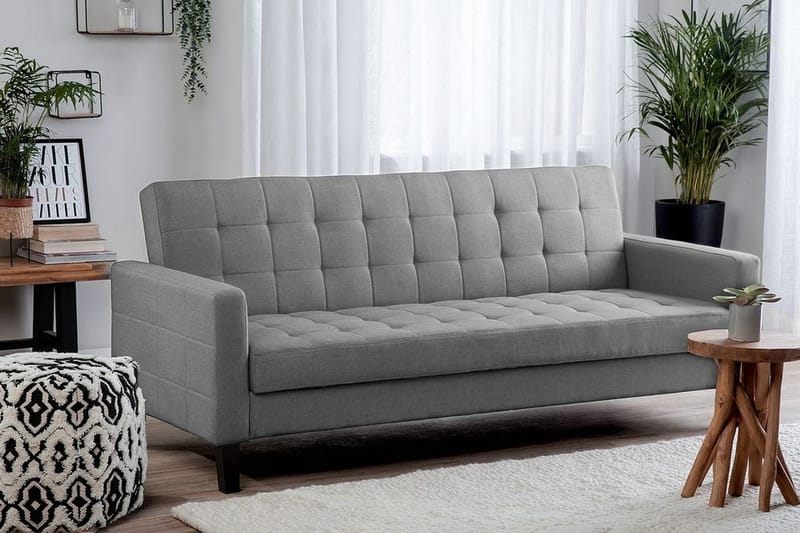 Sovesofa Vehkoo 200 cm - Grå - Møbler - Sofaer - Sovesofaer - Langsgående sovesofa