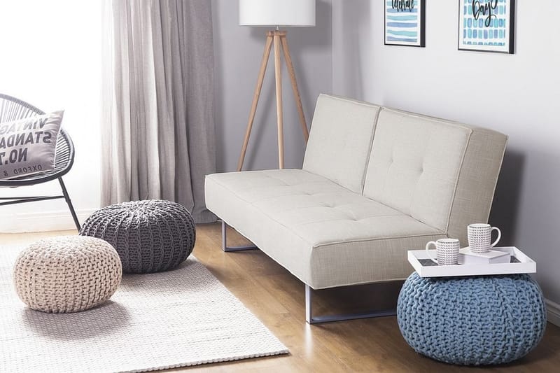 Sovesofa Dublin 190 cm - Beige | Grå - Møbler - Sofaer - Sovesofaer - Langsgående sovesofa