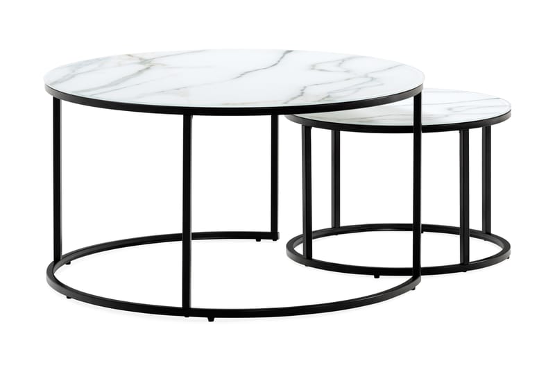 Settbord Grasp Marmorglass - Settbord - Sofabord & salongbord