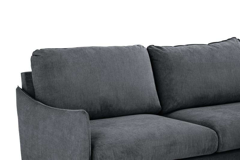 Sjeselongsofa Colt Lyx Høyre - Mørkegrå/Eik - 4 seters sofa med divan - Sofaer med sjeselong