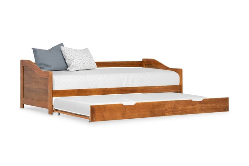 Bäddsoffa ram furu honungsbrun 90x200 cm - Møbler - Sofaer - Sovesofaer - Langsgående sovesofa