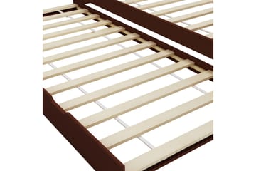 Bäddsoffa ram furu mörkbrun 90x200 cm - Møbler - Sofaer - Sovesofaer - Langsgående sovesofa
