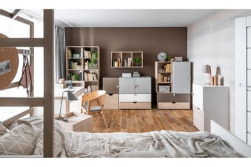 Kommode Stige Hvit/Tre/Natur - Tre/natur/Hvit - Møbler - Barnemøbler - Oppbevaring barnerom - Kommode barn
