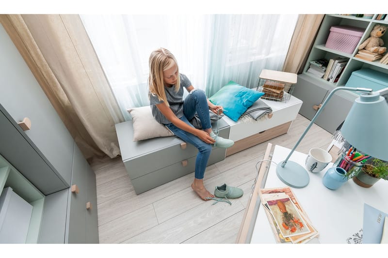 Kommode Stige Hvit/Tre/Natur - Tre/natur/Hvit - Møbler - Barnemøbler - Oppbevaring barnerom - Kommode barn