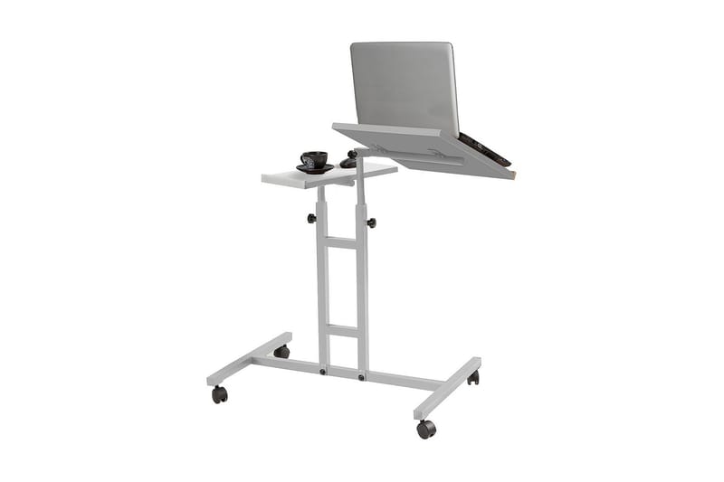 Ståskrivebord Kendallynn 67 cm Katt - Hvit/Svart - Skrivebord - Databord & PC bord - Hev og senkbart skrivebord