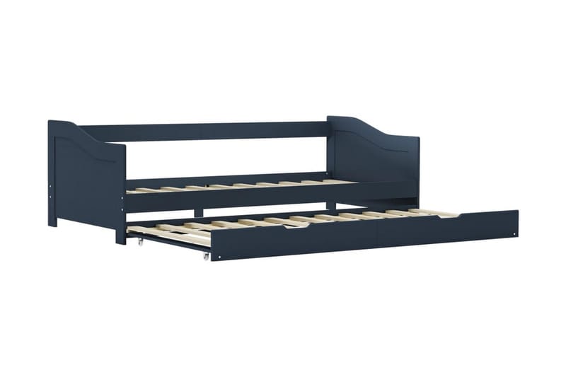 Bäddsoffa ram grå furu 90x200 cm - Møbler - Sofaer - Sovesofaer - Langsgående sovesofa